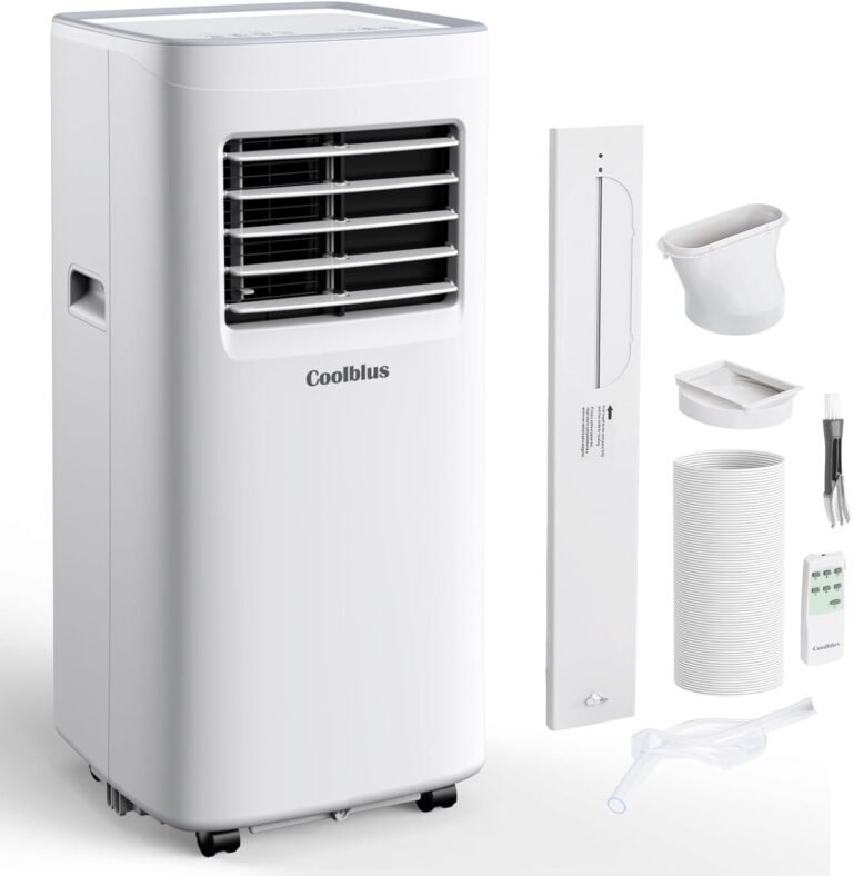 Portable Air Conditioners,10000 BTU air conditioner Cools Up to 450 Sq. Ft. 3 in 1 Portable AC with Remote Control,24H Timer, Smart Sleep Mode,Window Installation Kit & Filter Cleaning Brush