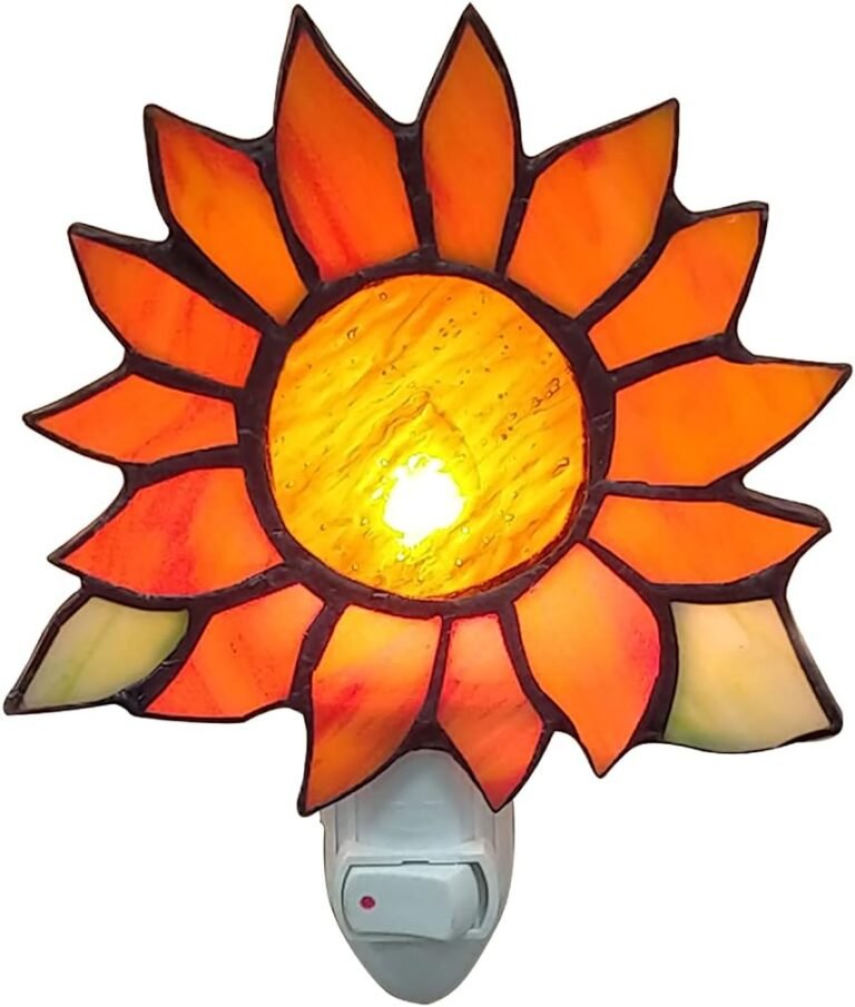 Sunflower Night Light A Soft Night Light Bedroom nightlight Stained Glass Handmade Bedroom, Children’s Room, Studyroom