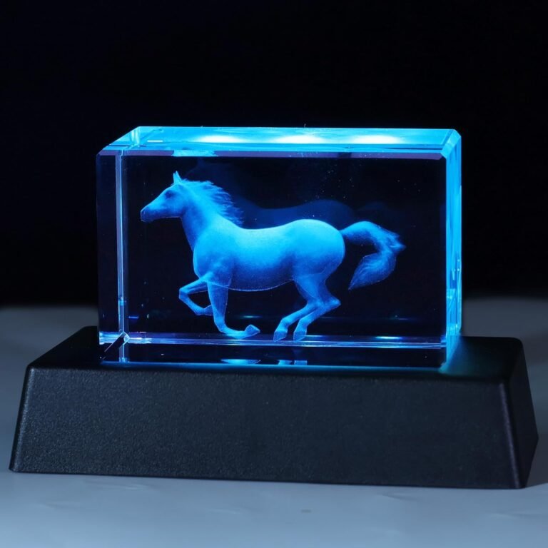 Horse Gifts for Girl, Horse Figurine, Horse Night Light, 3D Crystal Lamp, Birthday Gifts for Boys Girls Women Unique, Christmas Birthday Gifts for Boys Girls Women