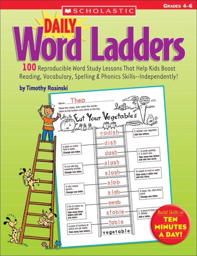 Daily Word Ladders: Grades 4-6: 100 Reproducible Word Study Lessons That Help Kids Boost Reading, Vocabulary, Spelling & Phonics Skills–Independently!