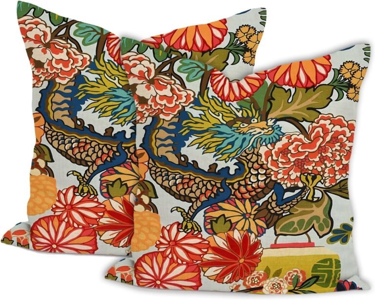 Throw Pillow Covers Pack of 2 Chiang Mai Dragon Double-Sided Printing Home Indoor and Outdoor Sofa Bed Decor 18 x 18 Inch pillowcover