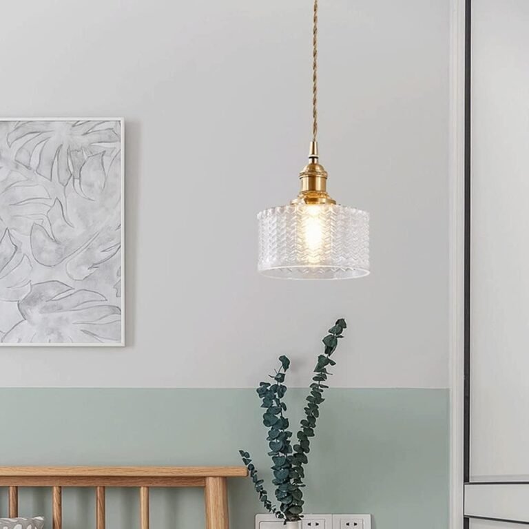 Japanese-Style Design Pendant Lights Brass Glass Height Adjustable Pendant Lamps E27 Base Chandelier Elegant Noble Suitable for Bedroom Studyroom Suspension Light