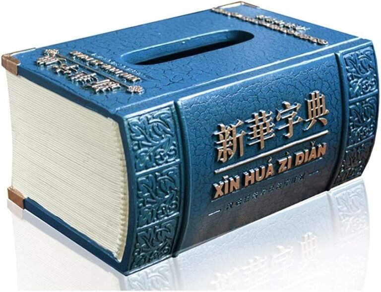 Magic Book Decoration, Tissue Box, Retro Design, Rectangular Storage Box, Creative Home, Beautiful Living & Studyroom, Bedroom Home (Color : Light Blue, Size : 8.55.33.8in)