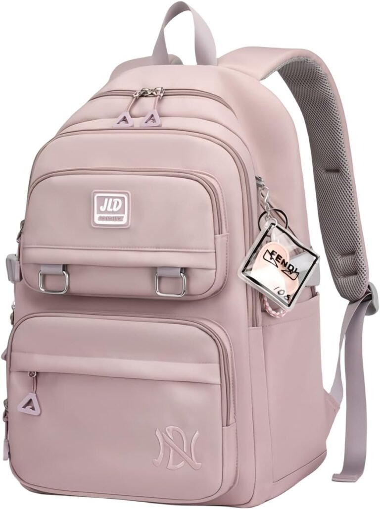 Girls Backpack Large-Capacity Middle Elementary School Casual Bookbag Kids Outdoor Travel bag Solid Color Daypack for Teens