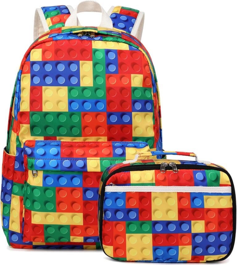 Octsky Kids Backpack for Girls Teens Elementary Middle School Bookbags Childs Back to School Bag with Lunch Box, Mixed, One Size