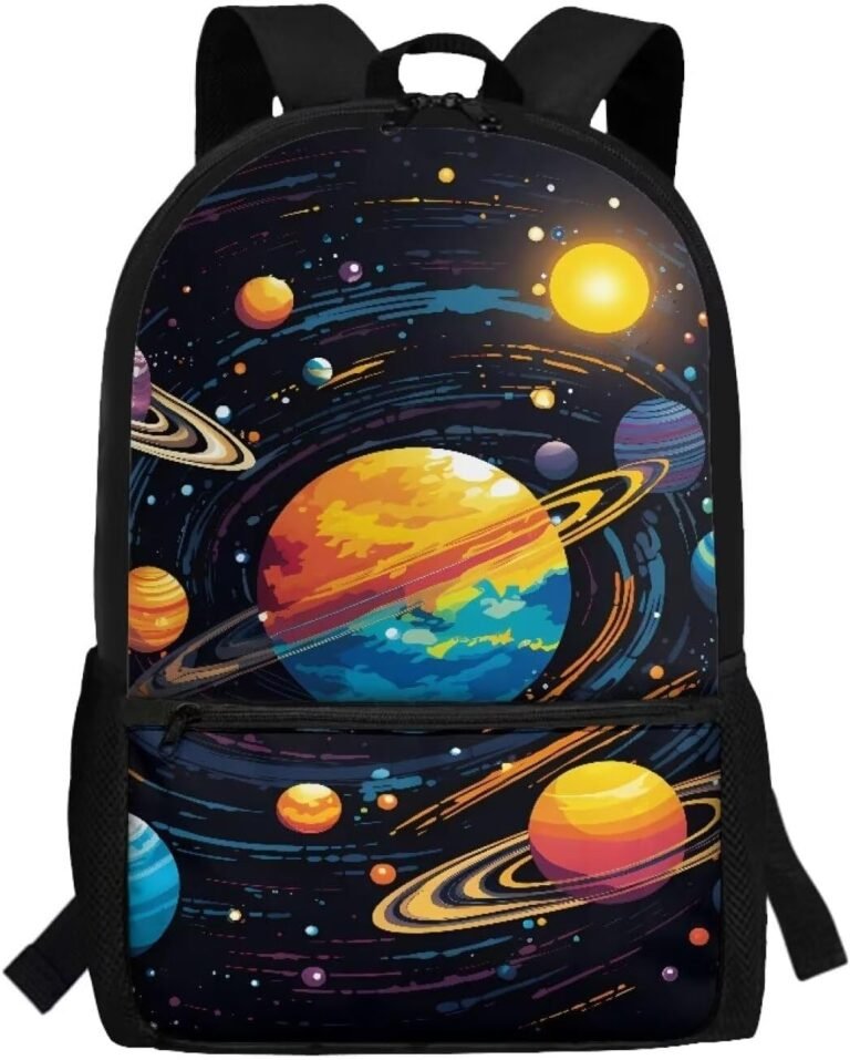 Boys Backpacks Ages 8-10 Galaxy Planet Book Bag for Kids Primary Elementary Middle School Student Bookbag Back to School Supplies Teen Girls Daycare Bag
