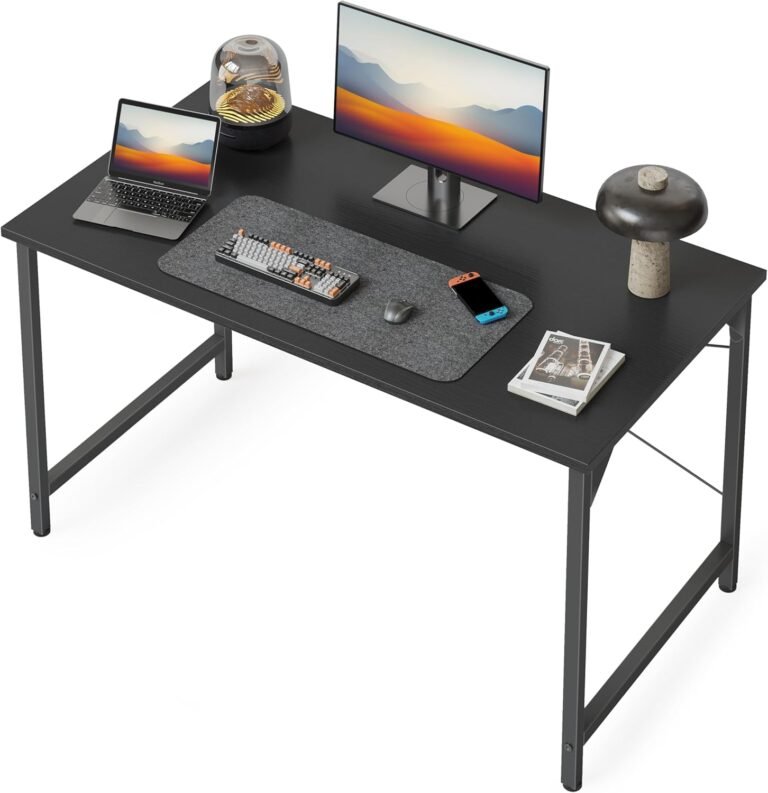 BANTI Computer Desk, 32 inch Home Office Desk, Modern Simple Style PC Table for Home, Office, Study, Writing, Black