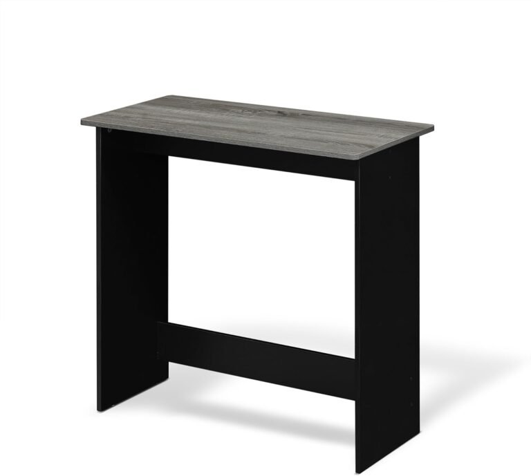 FURINNO Simplistic Study Table For Residential Use, French Oak Grey, 15.5 in x 31.5 in x 29.75 in (D x W x H)