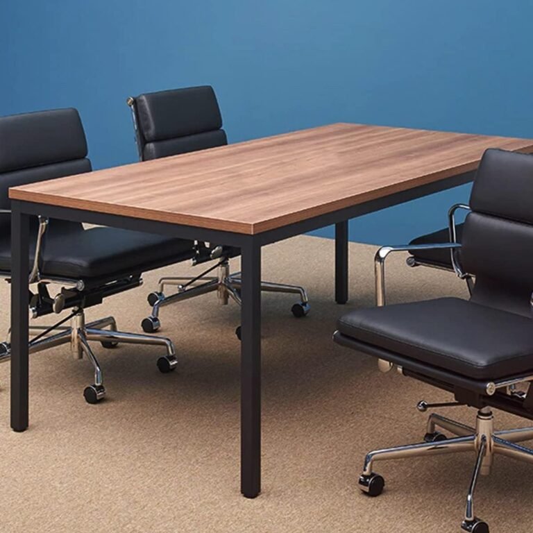 Bast Board Desk Computer Desk Office Table Standing Desk 30×59 Inches Computer Desks Home Desk Big Table with Metal Sturdy Frame Office Table Desk for Home Office or Gaming
