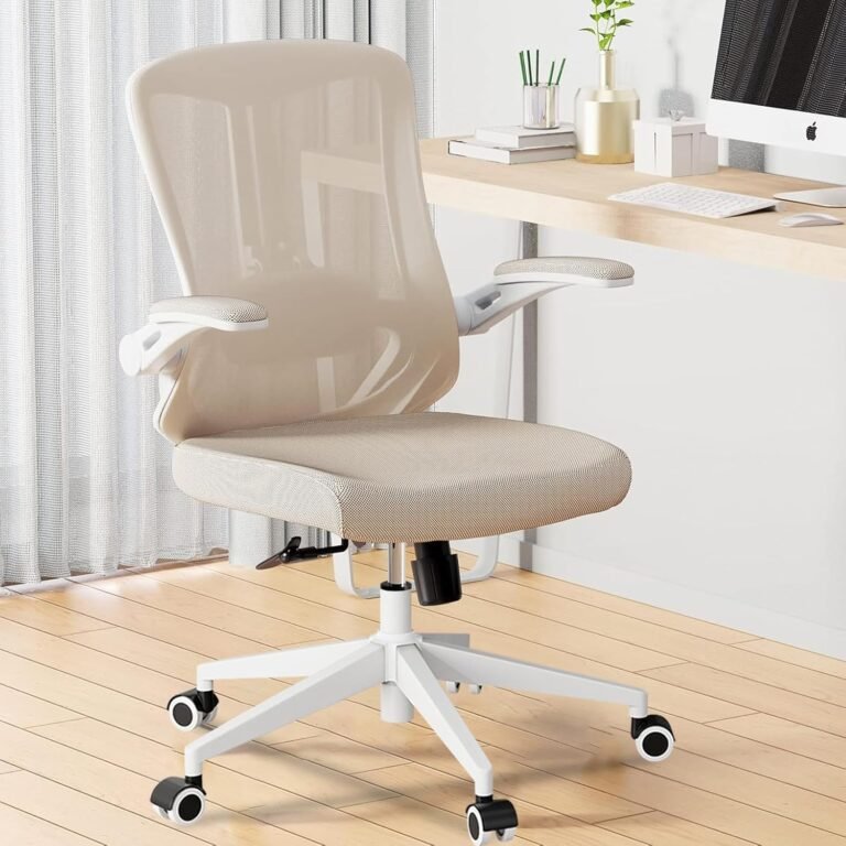 Ergonomic Office Chair – Comfy Desk Chairs with Wheels & Arms, 400LB Heavy Duty Mesh Computer Chair with Comfortable Lumbar Back Support for Home, Office, Study, Bedroom, College Dorm