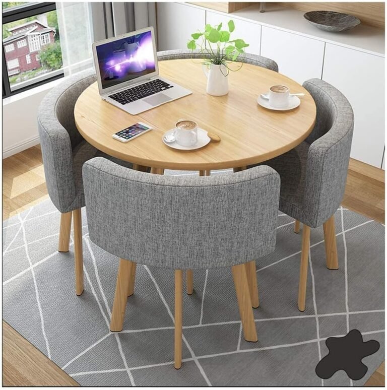Business Reception Room Table Set Coffee Desk Set, Office Table and Chair Combination Convention Center Leisure Room Reception Hall Entertainment Restaurant Study Room Tea Shop Cafe ( Color : Blue )