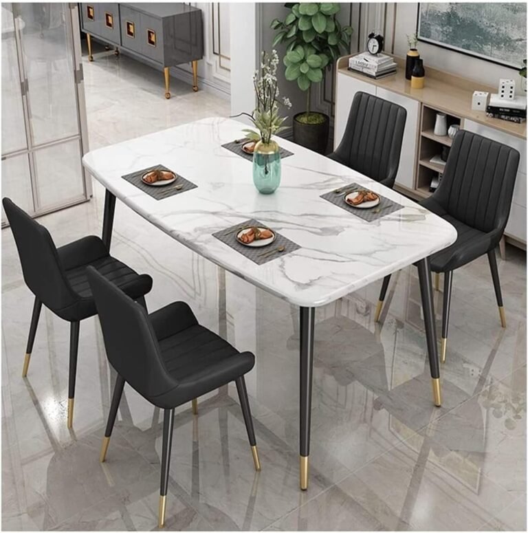 Business Hotel Coffee Table W/Chair – Save Space Restaurant Table and Chair Combination Kitchen Home Living Room Study Corridor Coffee Shop Tea Shop Dessert Shop Hotel (Size : 120 * 70cm)