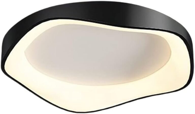 Ceiling Light Led Ceiling lamp Round Personality Bedroom lamp Creative Restaurant Modern Minimalist Living Room Study Light for Kitchen, Bedroom, Office (Color : Gold, Size : 42cm) (Black 42cm)