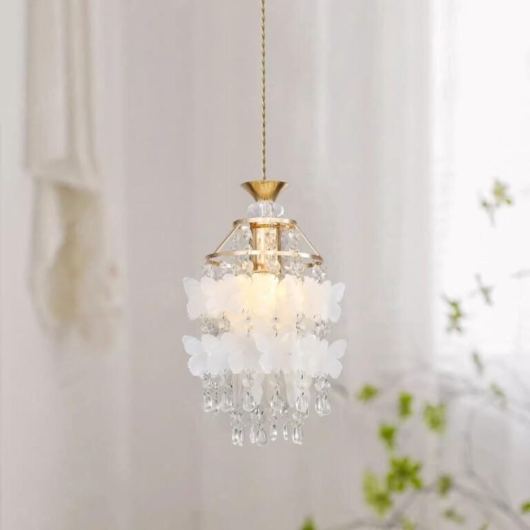 Modern Creative Iron Art White Shell Pendant Light Creative Dining Room Pendant Lamp 3 Color Dimmable Hanging Light Interior Decoration with E26/E27 Base for Bedroom Living Room Study Corridor for liv
