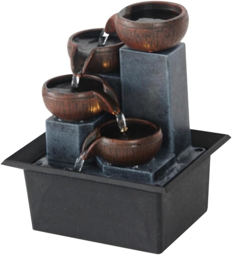 Running Water Layout Desktop Fountain Ornament Tabletop Decor Home Office Decor Waterfall Ornament Us Plug