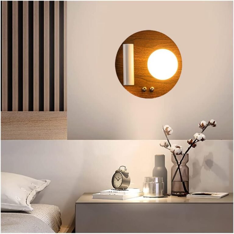 Modern Wall Lamp, 3 W + 5 W + 5 W LED Wall Reading Light, Alignable with Double White Field 3000 K Reading Spool for the Bedroom, Evening, Office, Octopus Feet