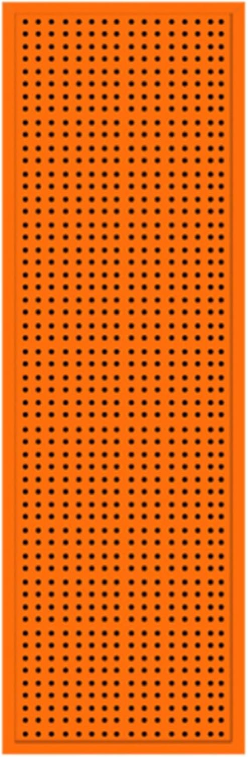 Pegboard, Pegboard Wall Organizer Panels, Peg Boards for Wall Craft Room Kitchen Garage Study Room Home Office, Tool Storage Holders, Crafts Shows and Market Displays (Color : Orange, Size