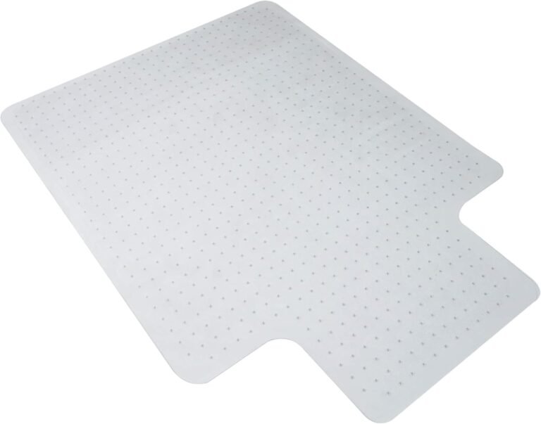 HON Office Chair Mat for Carpet, Computer Desk Chair Mat for Carpeted Floors, Easy Glide for Office or Home with Extended Lip (36” x 48”)