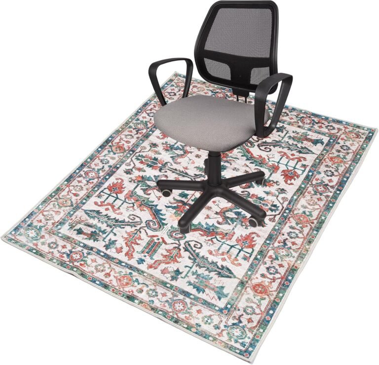 FUANGUI Office Chair Mat for Hardwood/Tile Floor – 36″x48″, Desk Chair Mat for Rolling Chairs, Computer Gaming Mat – Anti Slip, Non-Curve Floor Protector