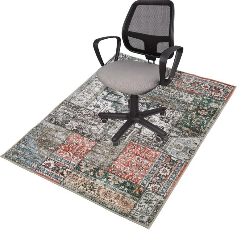 FUANGUI Office Chair Mat for Hardwood/Tile Floor – 36″x48″, Desk Chair Mat for Rolling Chairs, Computer Gaming Mat – Anti Slip, Non-Curve Floor Protector