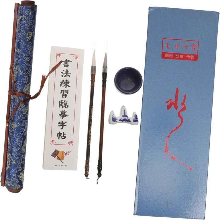 NUOBESTY Reusable Calligraphy Cloth Water Writing Mat for Beginners and Adults for Practice Study Room and Classroom Includes Calligraphy Accessories for Brush Painting and Meditation