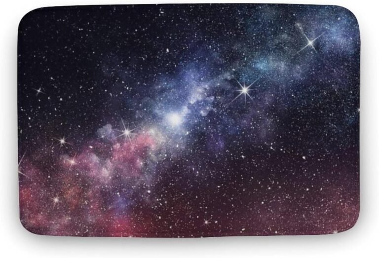 Square Door Mat,Galaxy Door Mat,Rug Door Mat Door Mat Non-Slip for Office Laptop,Pines Area Rug Doormat Non-Slip Floor Mat Area Rug Carpet for Bedroom Living Room Study Playing Carpet 16×24 inch