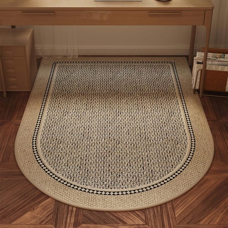 Icegrey Office Chair Mat for Hardwood Floor Luxury Study Room Swivel Chair Carpet Anti-Slip Floor Protection Mat Style 1 60x120cm