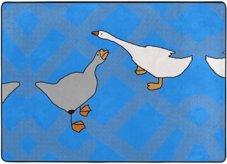 Gray Goose Flannel Floor mat (80×58 inches), Bedroom Carpet, Living Room and Study Decoration mat
