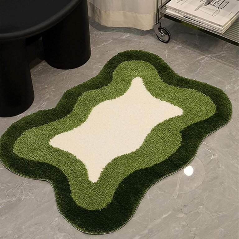 Room Decor Y2K Cool Rugs Aesthetic Cloud Carpet Area Rug Modern for Bedroom Living Room (1.3’×2.0′,Green)